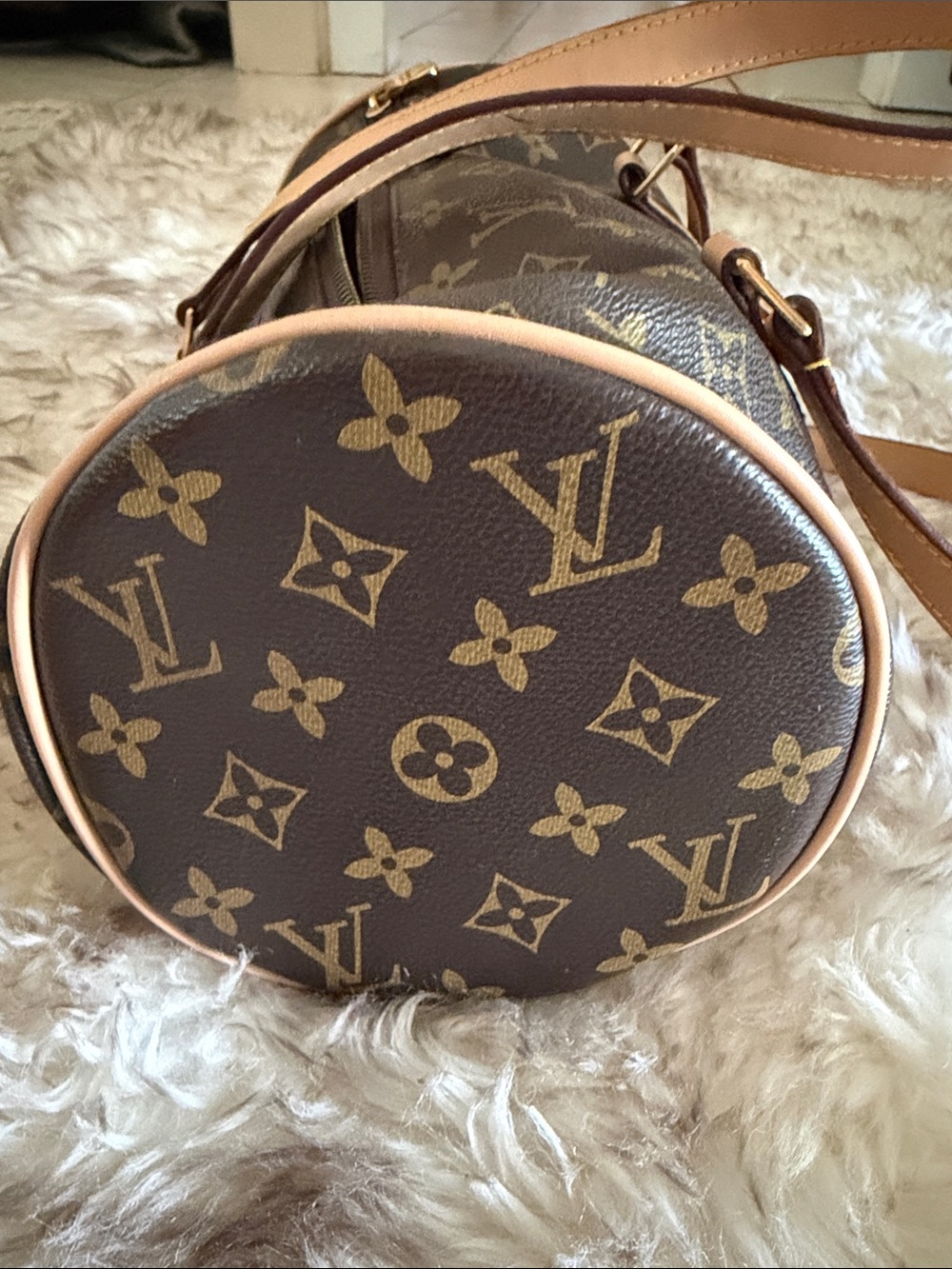 Copy- dupe LV Monogram Papillon fashion handbag leather fun purse zipper bag - Picture 5 of 9